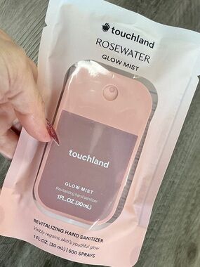 touchland Rosewater Glow Mist Hand Sanitizer - Pink